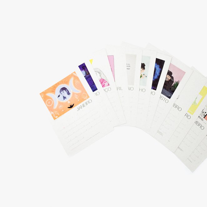 CALENDÁRIO FEMINISTA ILUSTRADO THINK OLGA