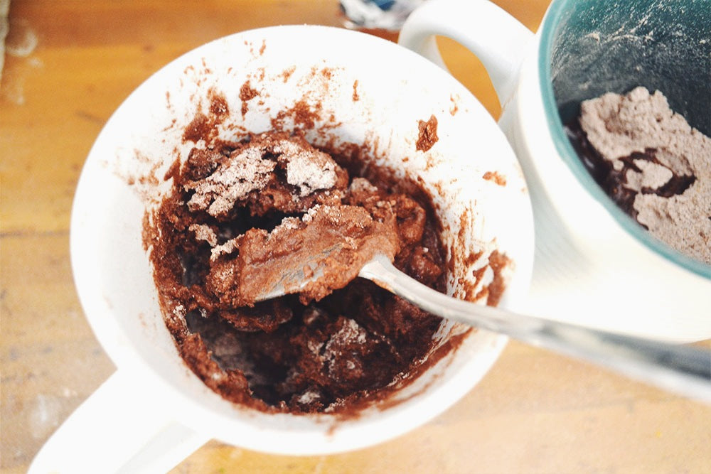 Bolo vegano de caneca