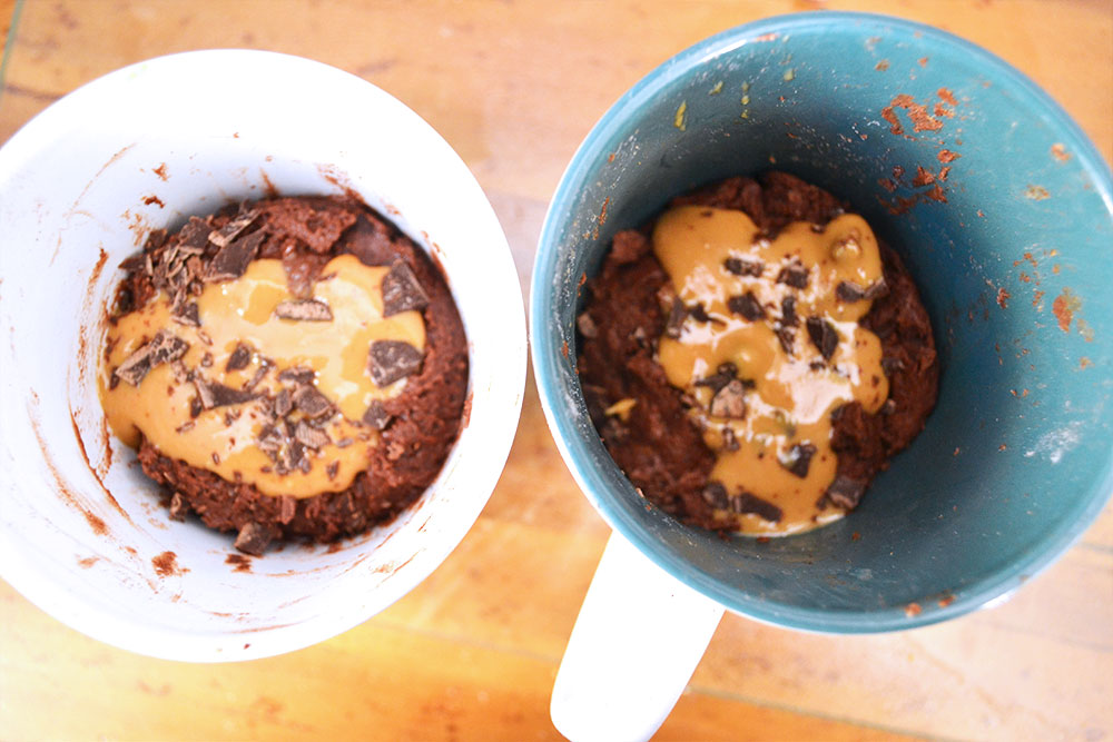 Bolo vegano de caneca
