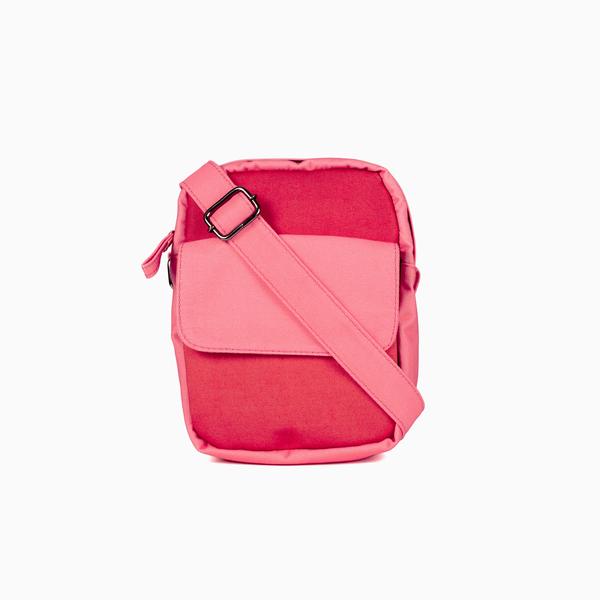 BOLSA TRANSVERSAL CHICLÉ VERMELHO MIX