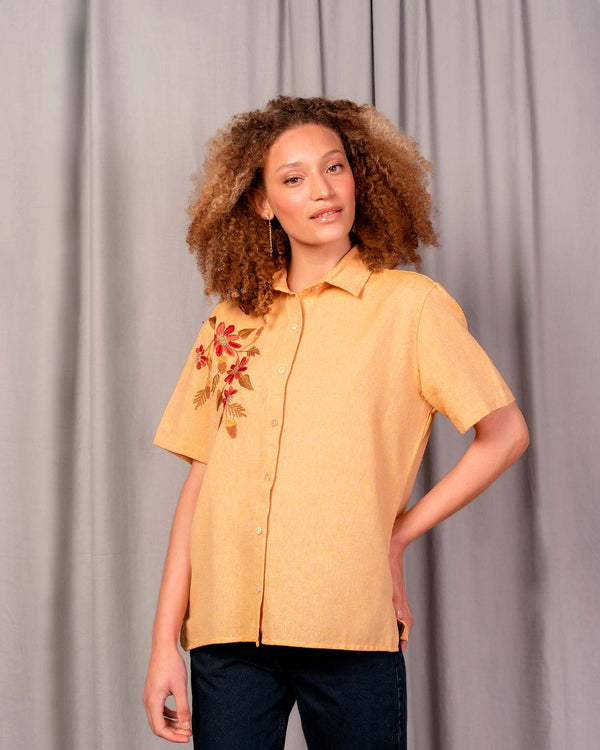 CAMISA GAZE AMARELO INSECTA + PROJETO FIO