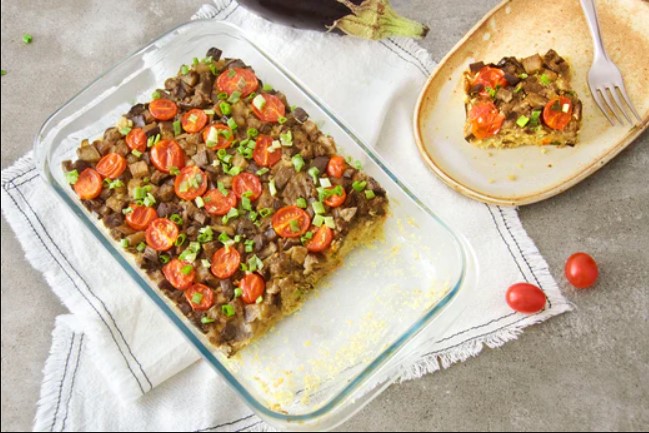 Foto do post Torta vegana de berinjela (sem glúten)