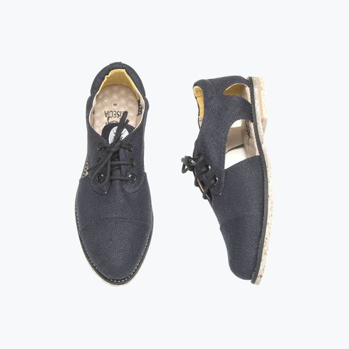 Shiny Blue Cutout Oxford